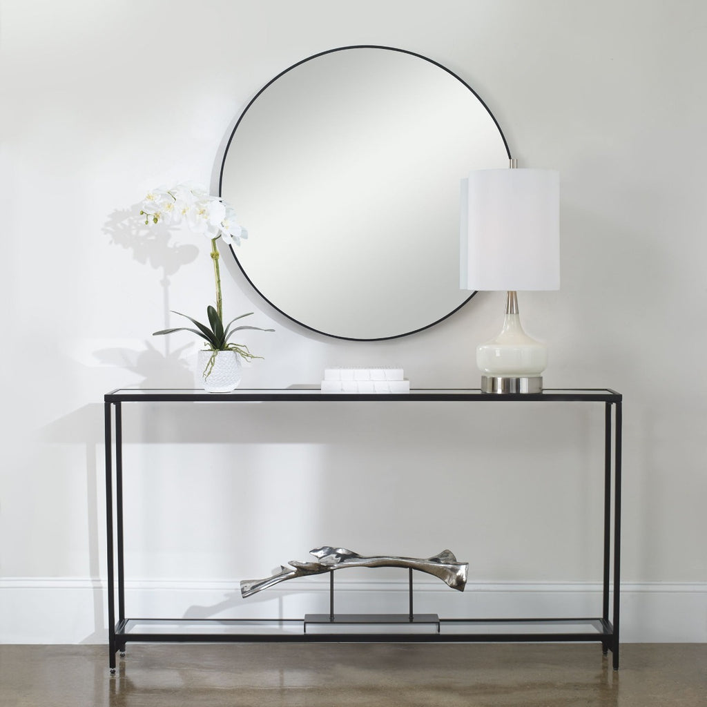 Keiichi Slimline Console Black Finish, view 2