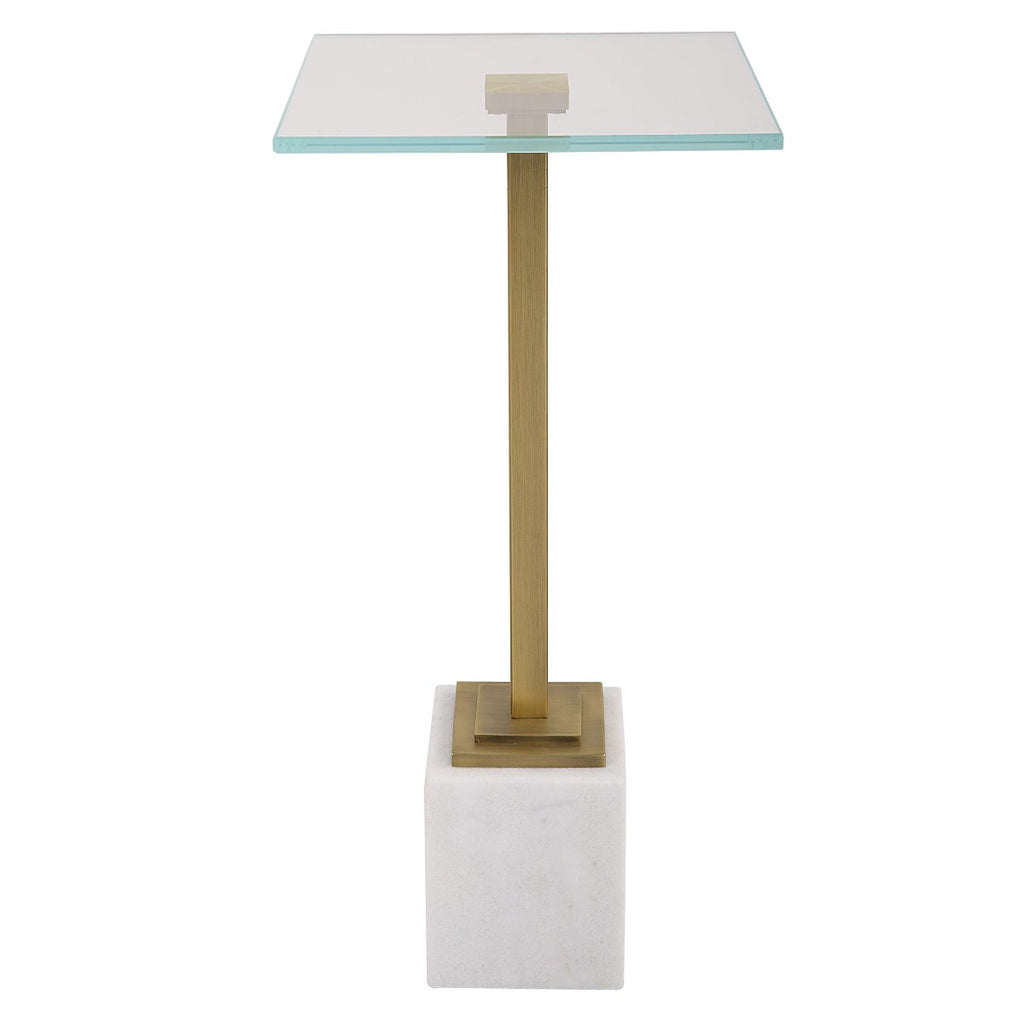 Keiichi Stand Up Drinks Table White, view 4