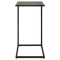Keiichi Shagreen Pull-Up Side Table in Grey