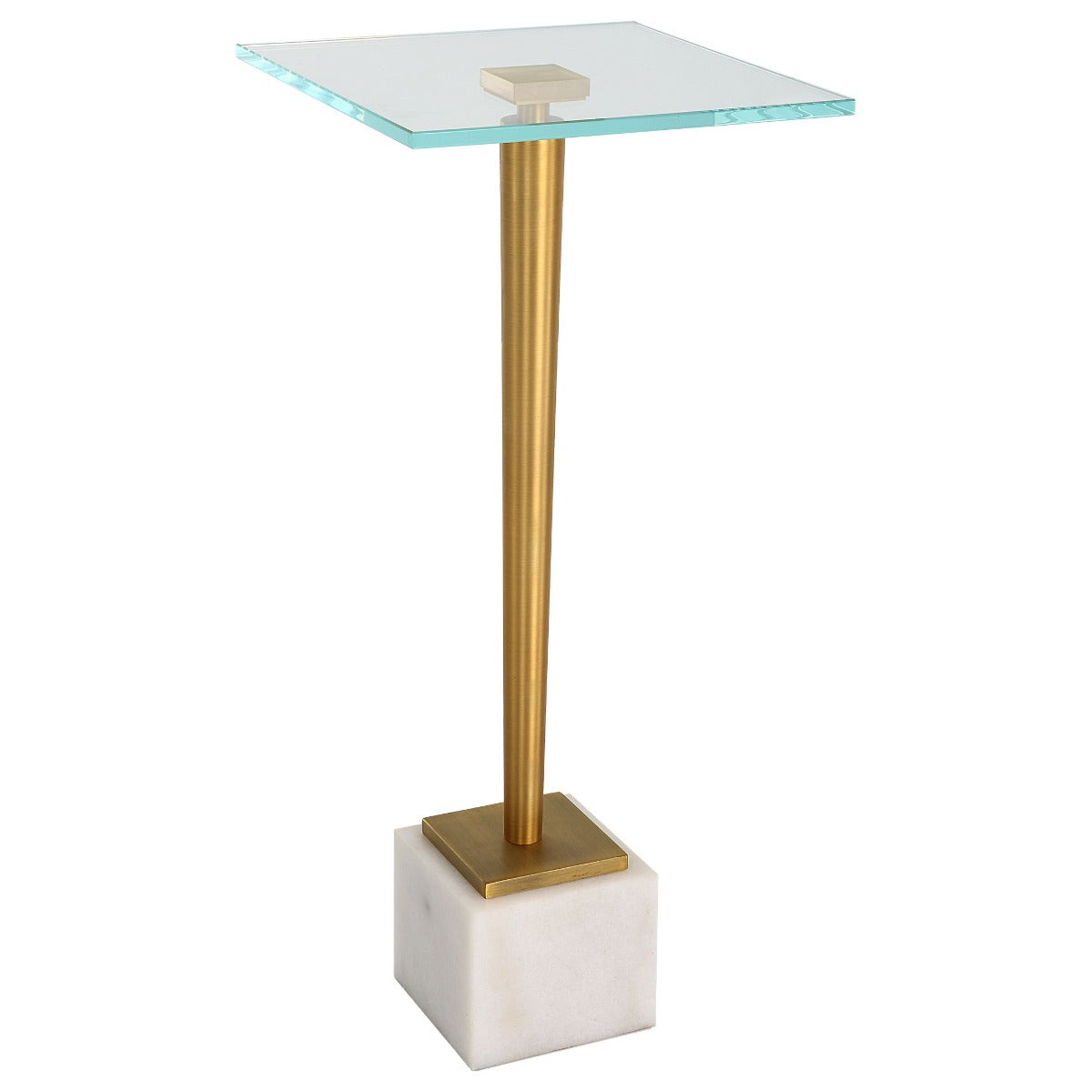 Keiichi Crisp Drinks Table Marble & Brass