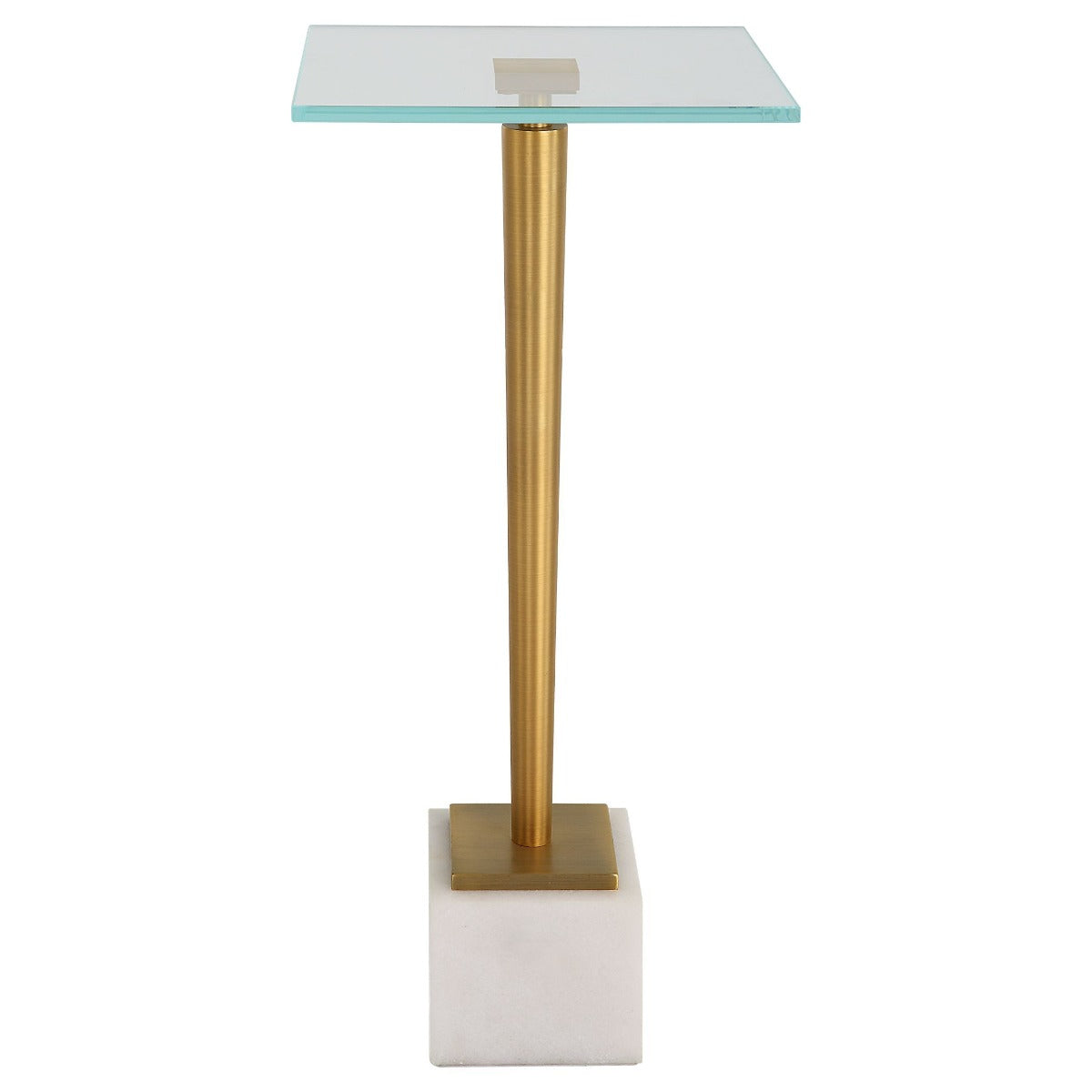 Keiichi Crisp Drinks Table Marble & Brass, view 5