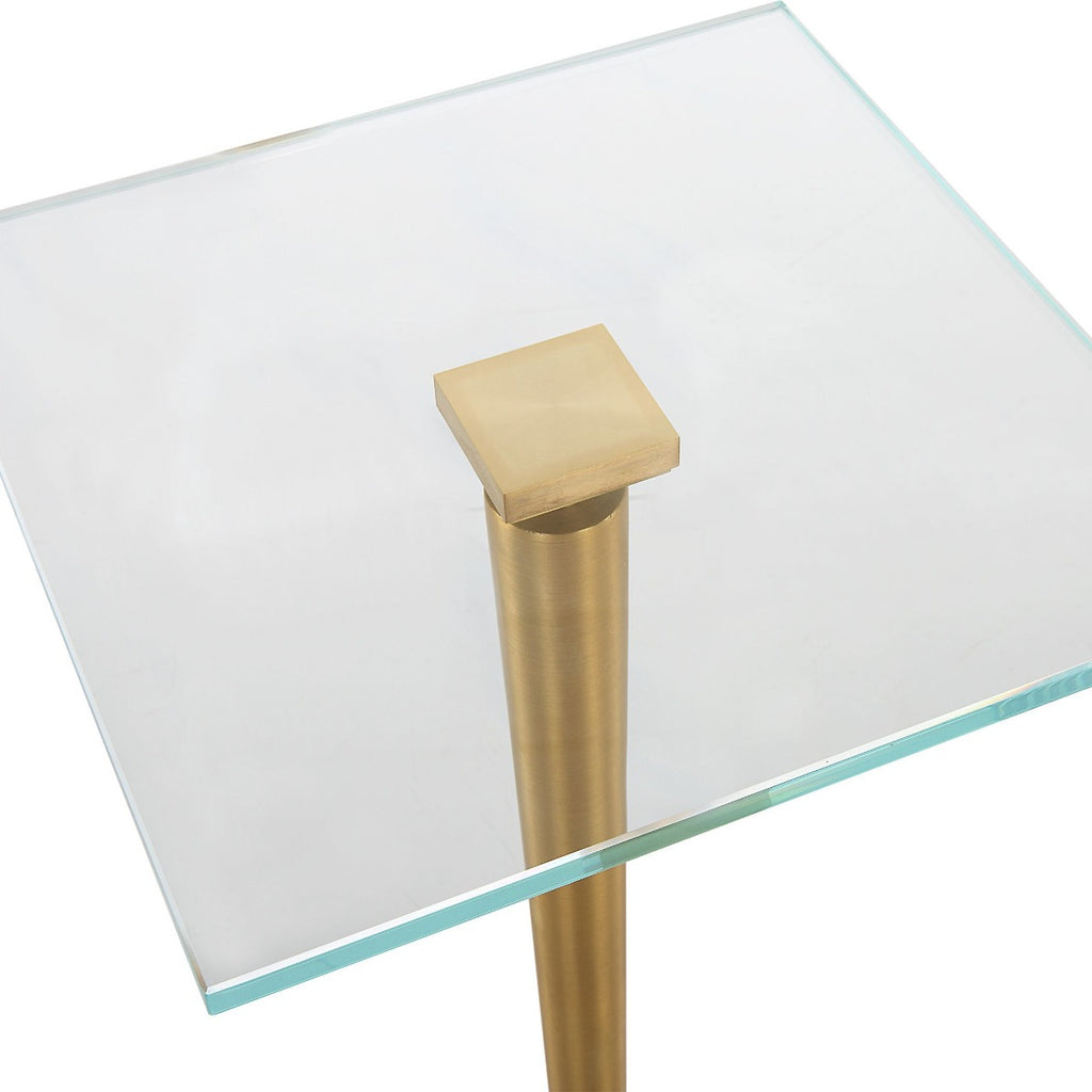 Keiichi Crisp Drinks Table Marble & Brass, view 4