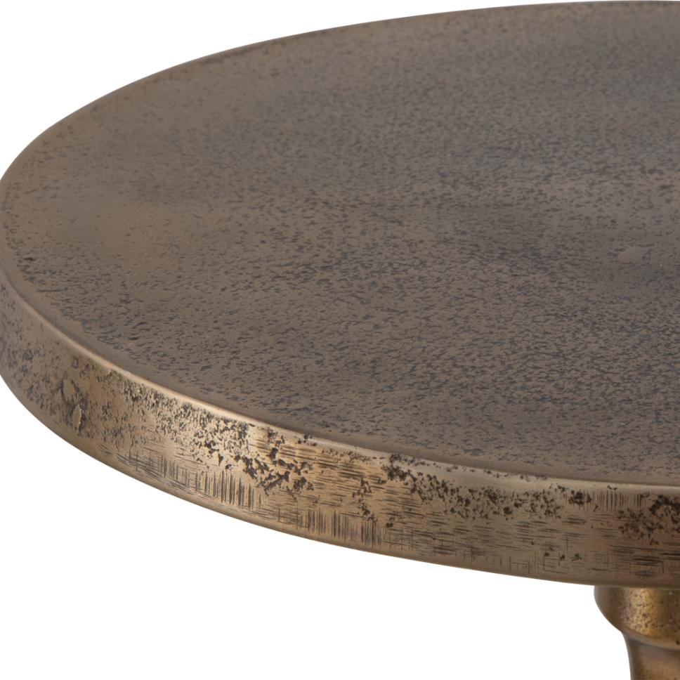 Keiichi Turner Drinks Table Brass Finish, view 2