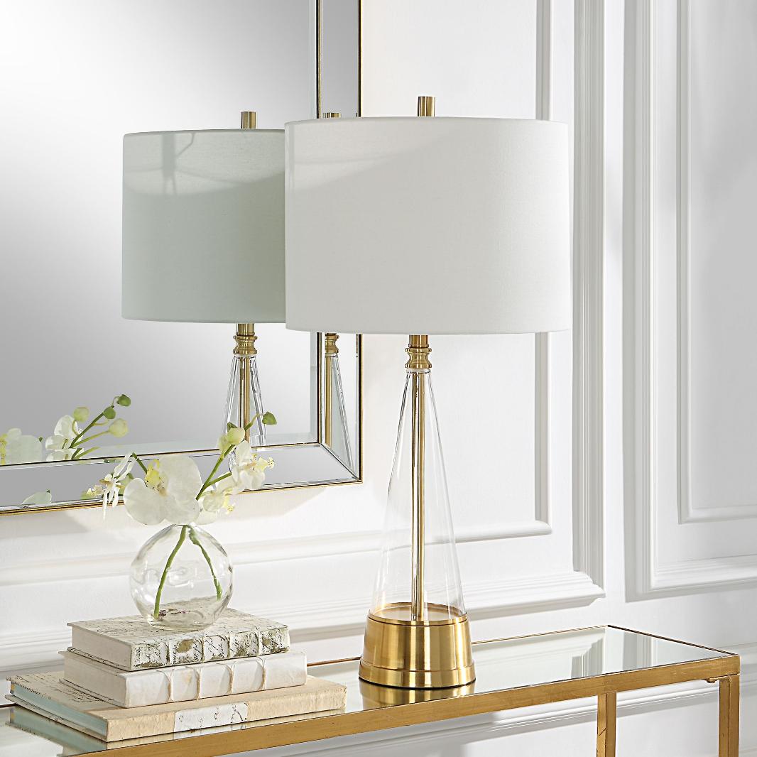 Keiichi Prism Table Lamp Brass, view 2