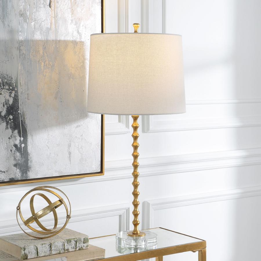 Keiichi Hourglass Table Lamp in Brass - Set of 2, view 3