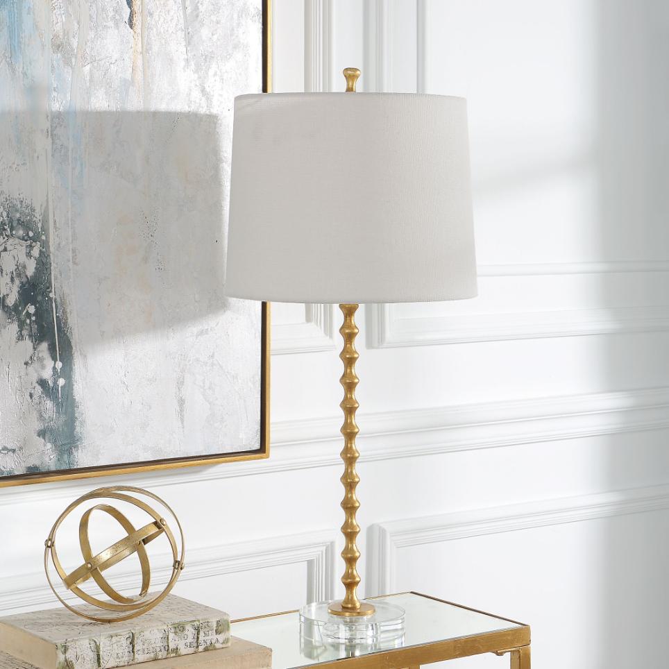 Keiichi Hourglass Table Lamp in Brass - Set of 2, view 4