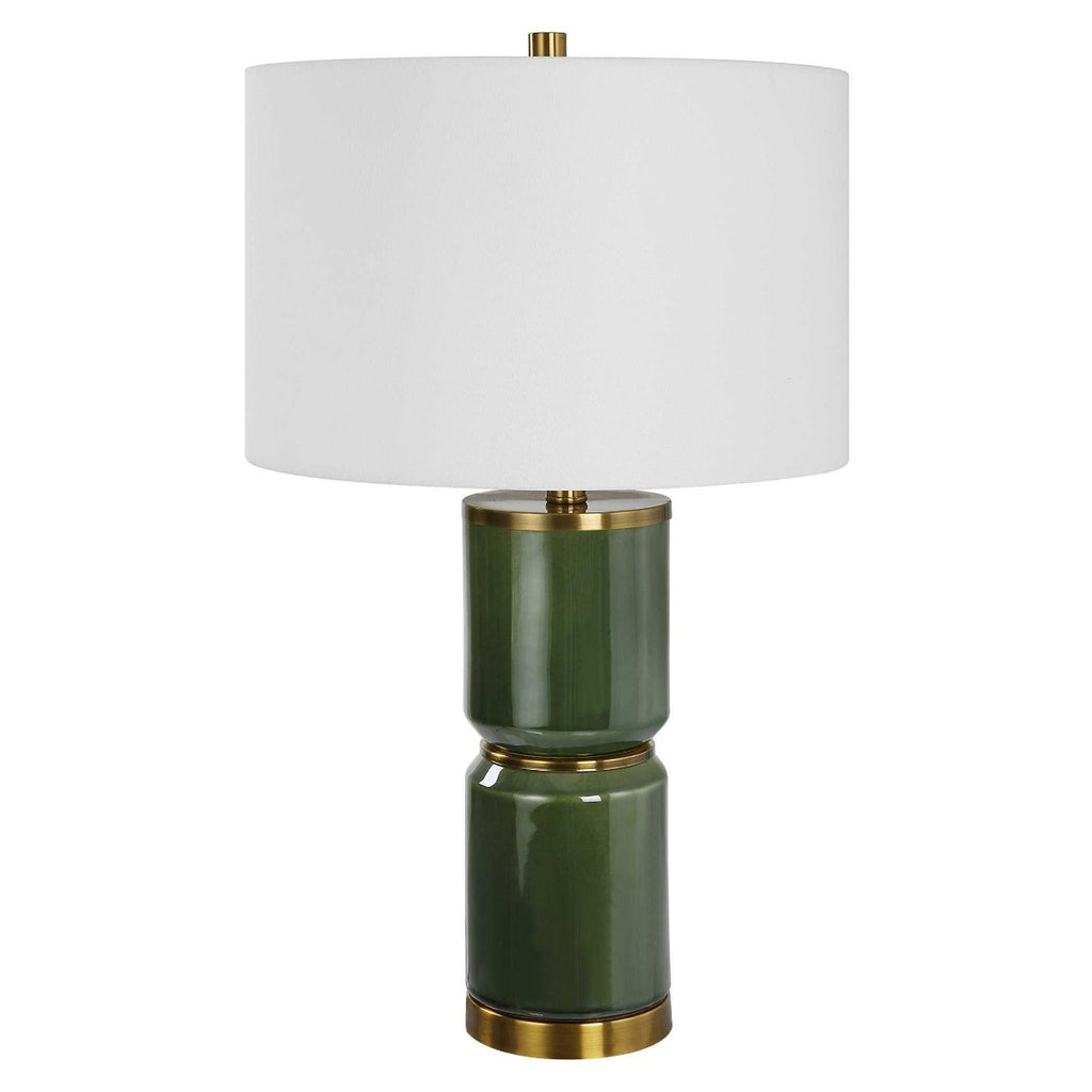 Keiichi Lilian Table Lamp in Moss Green, view 3
