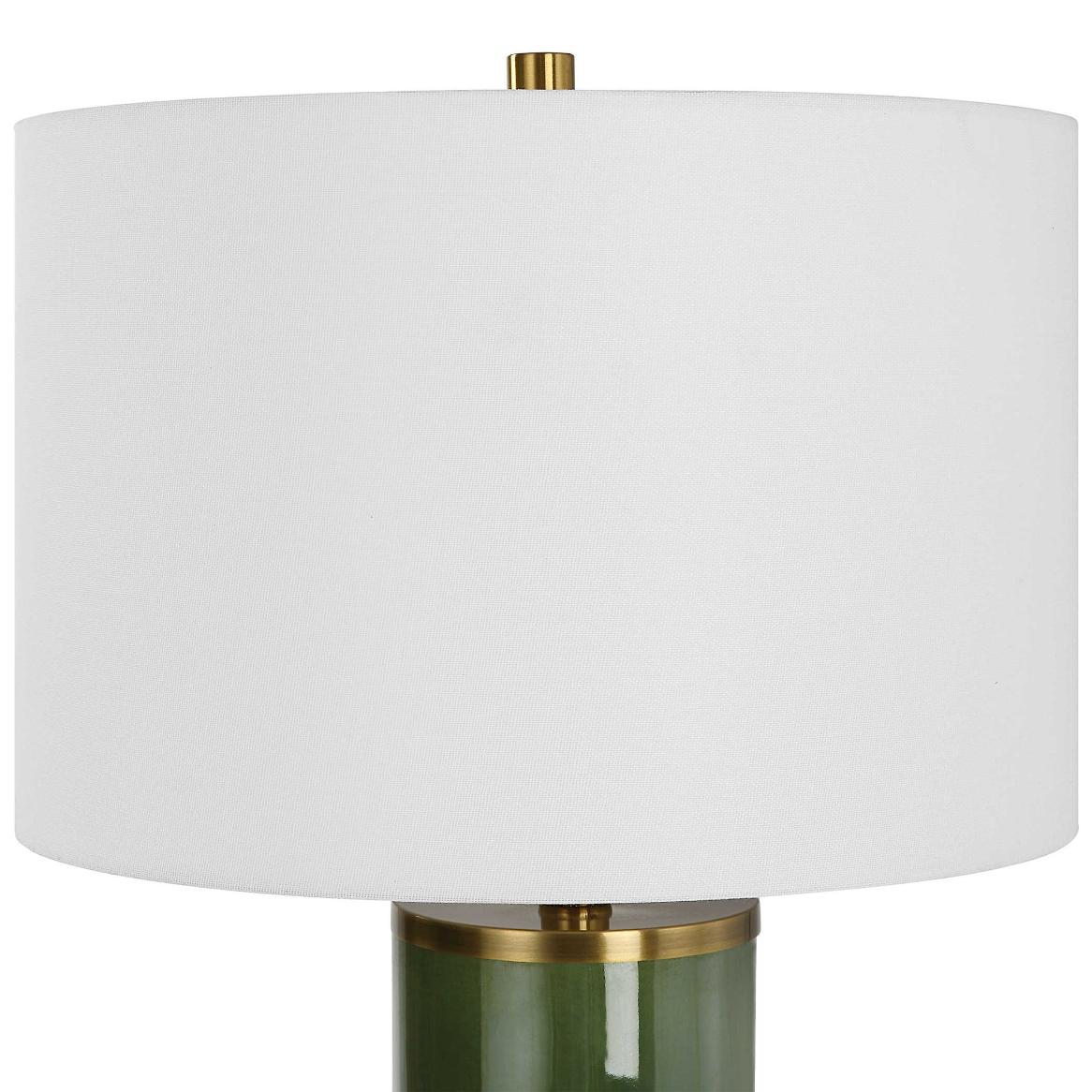 Keiichi Lilian Table Lamp in Moss Green, view 4