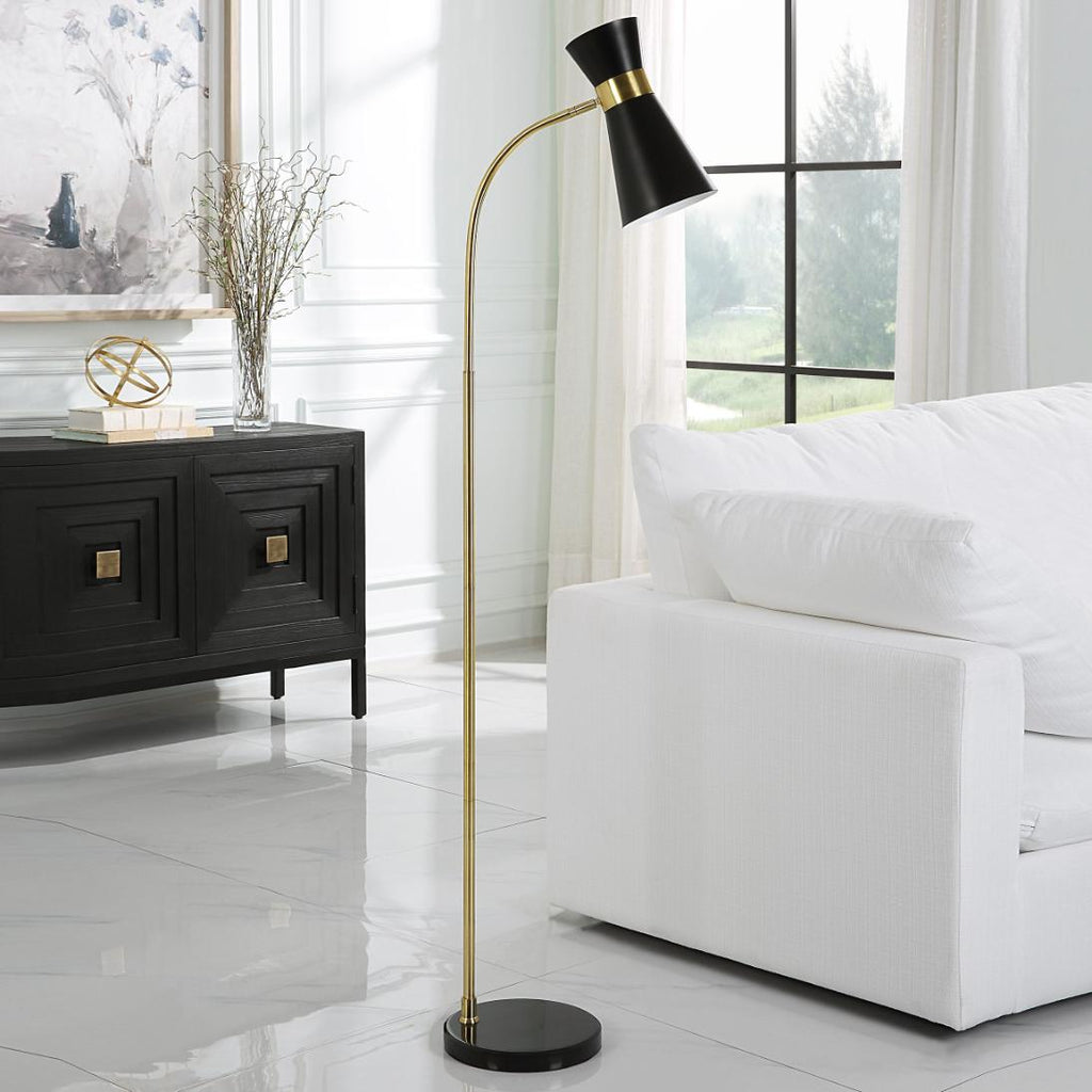 Keiichi Ambrose Floor Lamp in Black, view 2