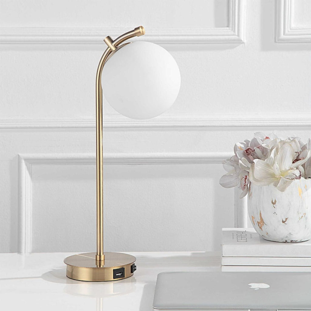Keiichi Droplet Table Lamp in Brass, view 4