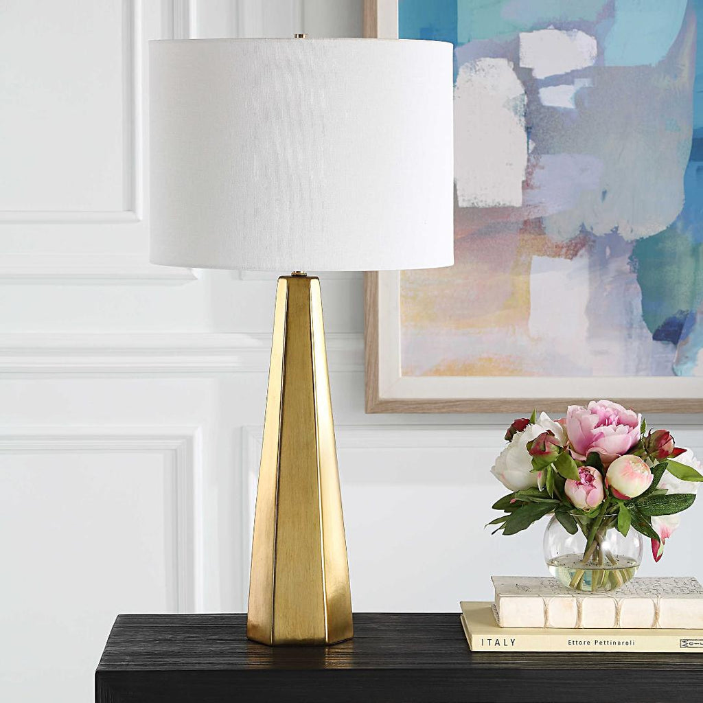 Keiichi Soraya Table Lamp in Gold, view 2
