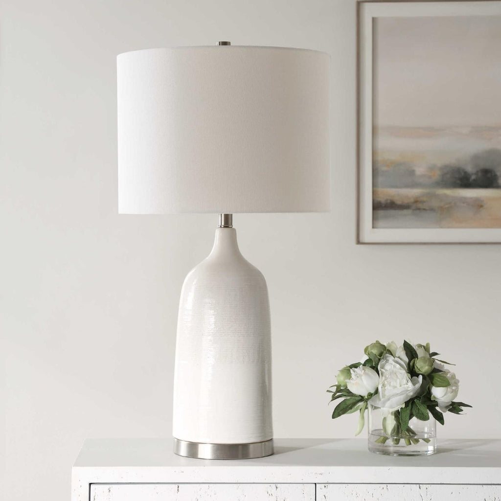 Keiichi Linen Table Lamp, view 2