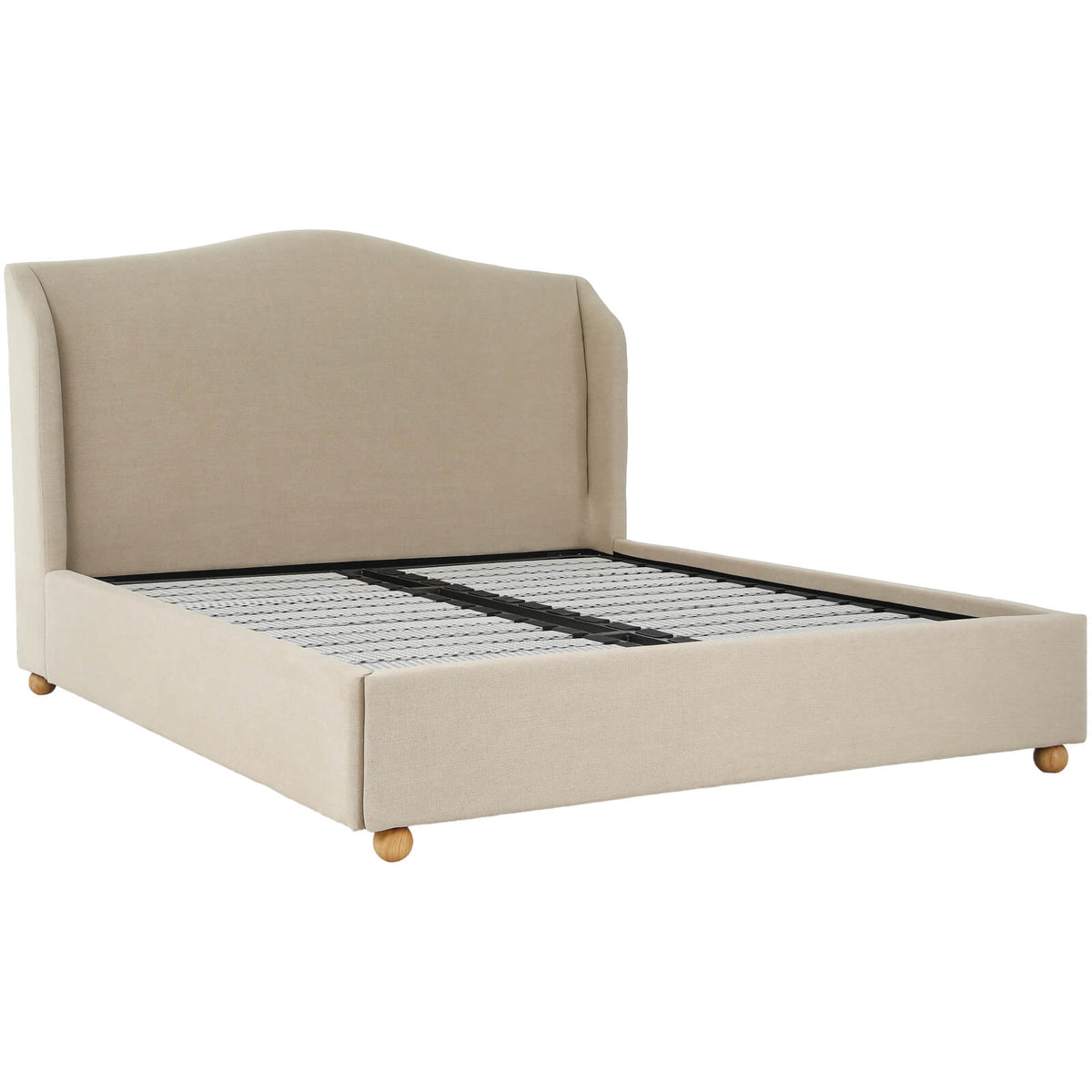 Keiichi Wilmcote Winged Upholstered Bed